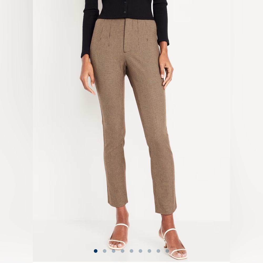 Old Navy Extra High Rise Polished Pixie Pants Houndstooth Size 10